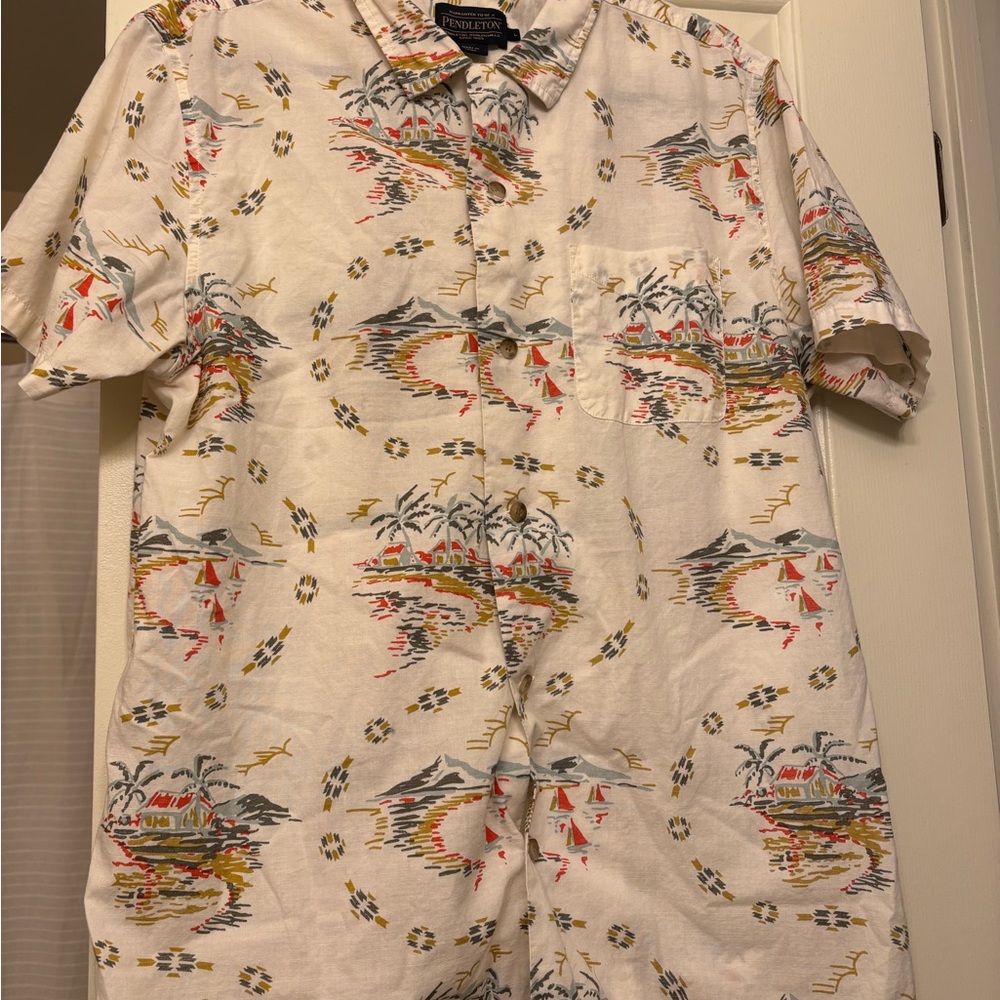 Pendleton Multicolor Hawaiian Shirt Size L